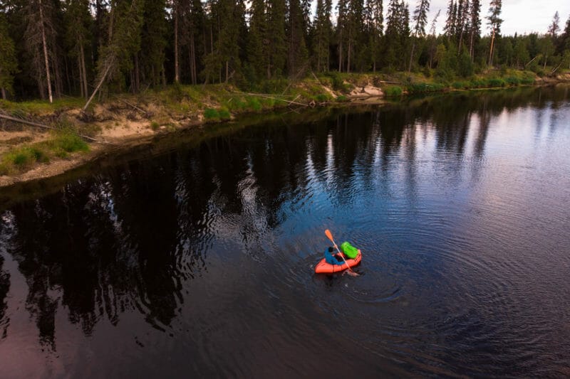 Packraft sur la rivière Oulanka - Laponie finlandaise