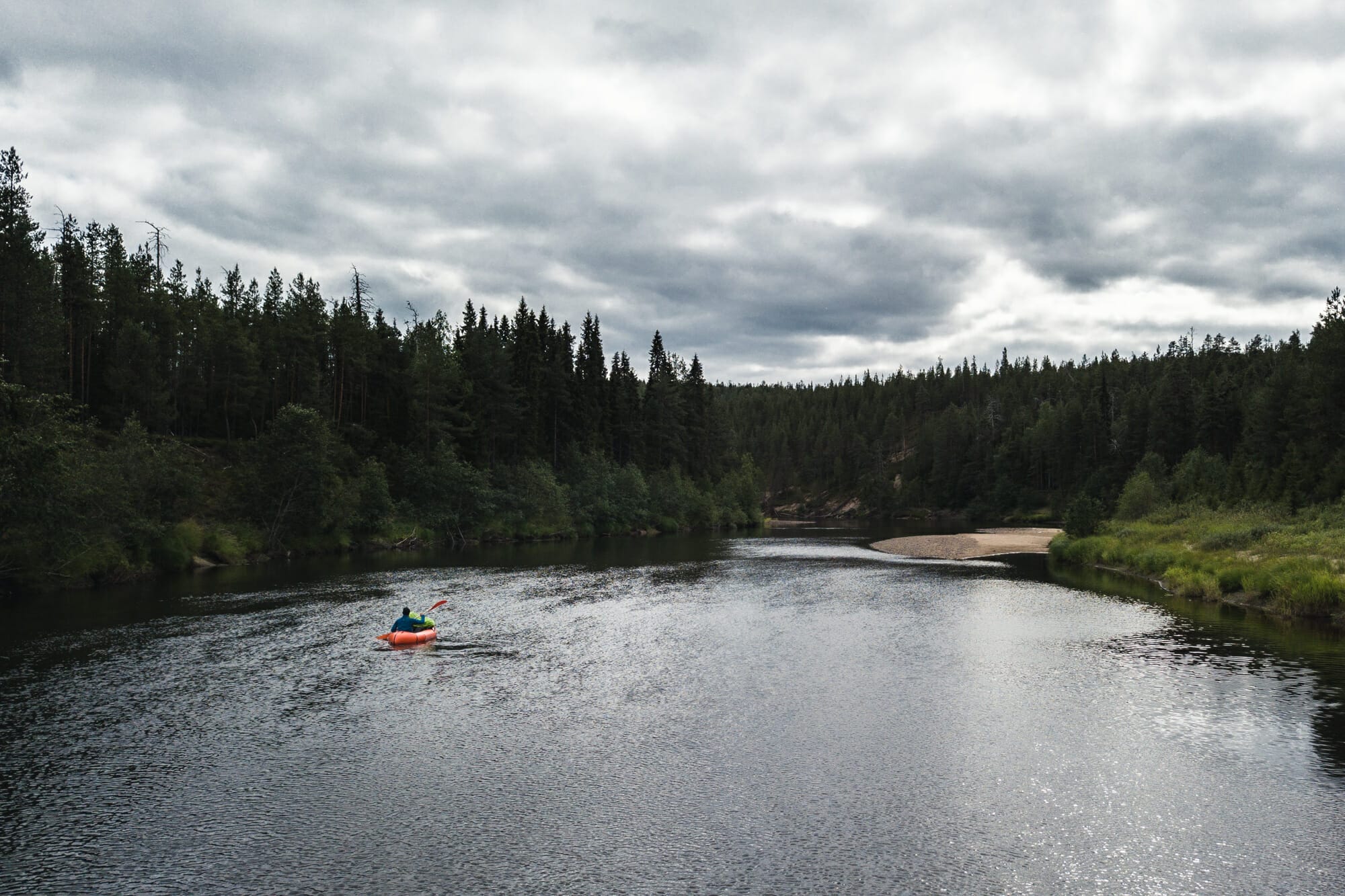 Packraft sur la rivière Oulanka - Laponie finlandaise