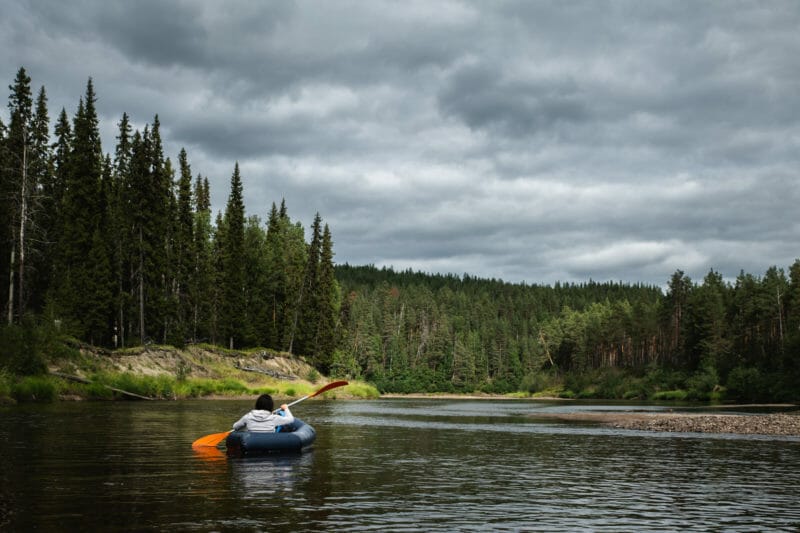 Packraft sur la rivière Oulanka - Laponie finlandaise