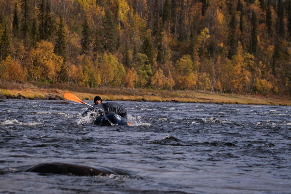 Ivalojoki en Packraft, Laponie finlandaise, Zone sauvage d'Hammastunturi