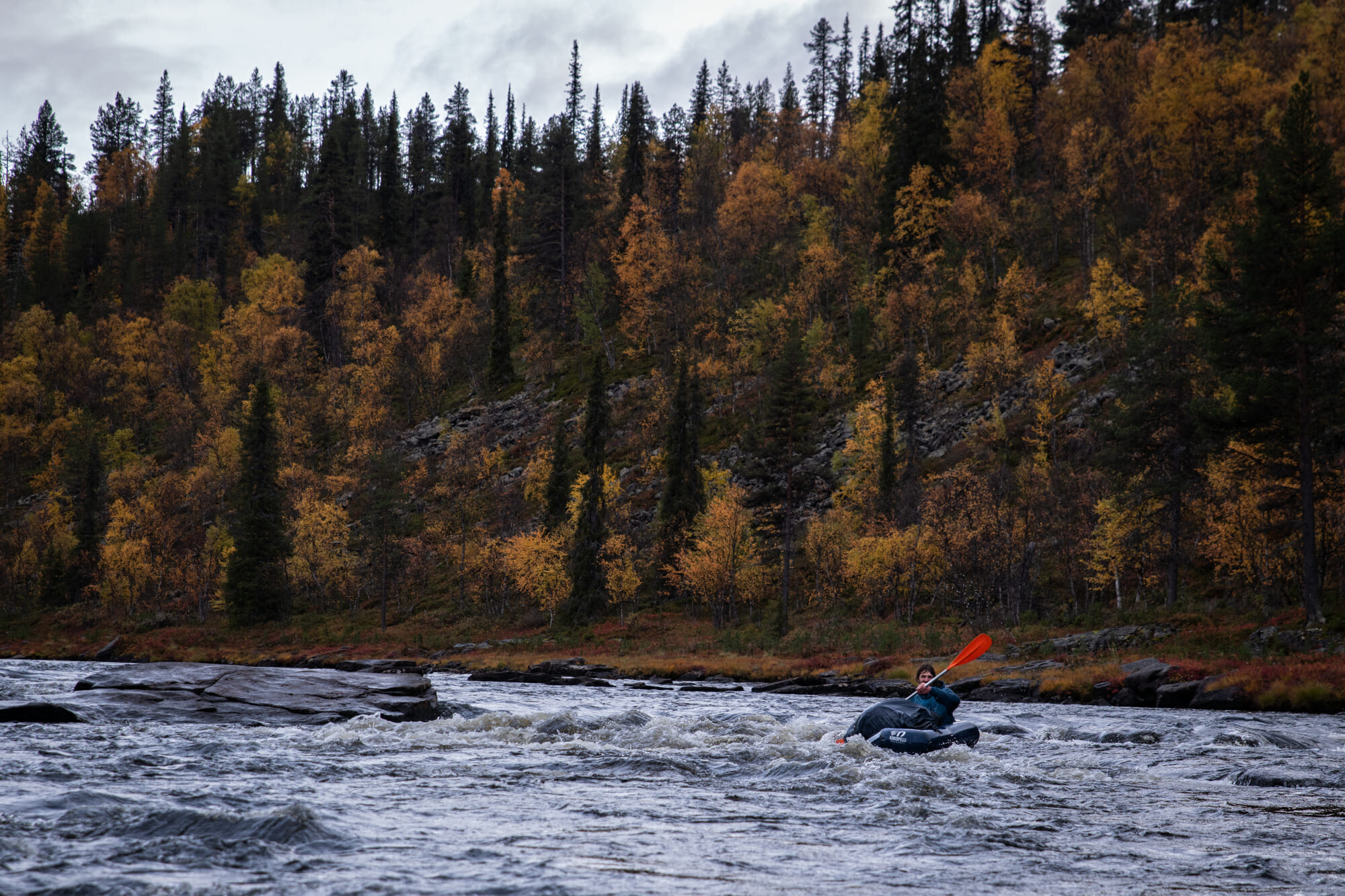 La rivière Ivalojoki en packraft