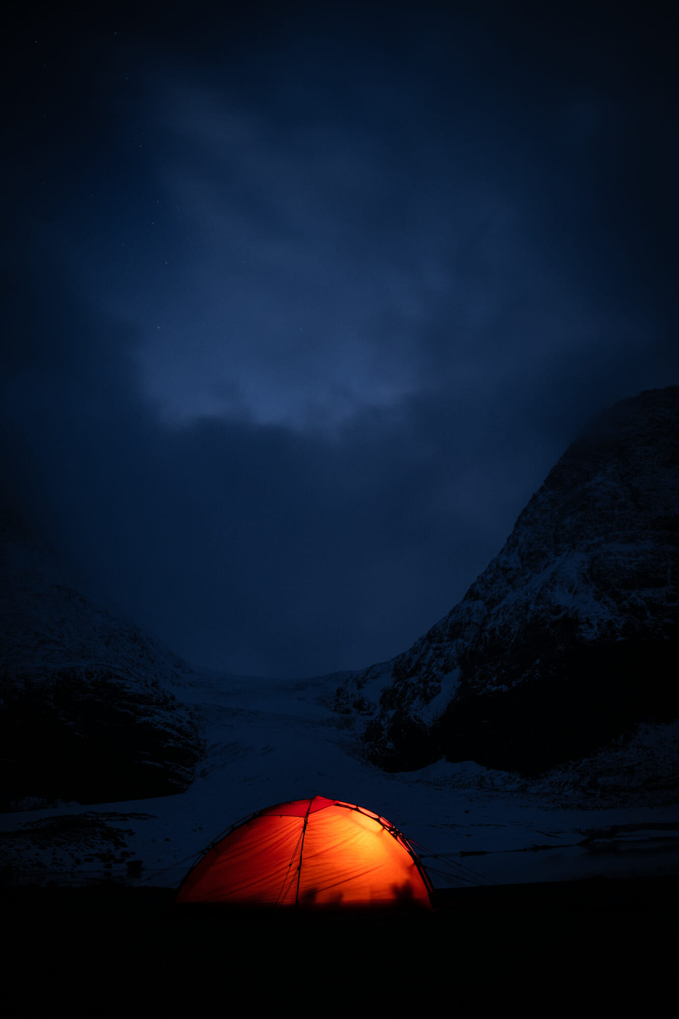 Bivouac au pied du glacier de Steindalen