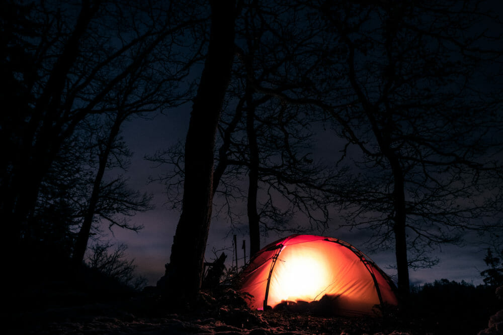 Bivouac hivernal en Ardenne