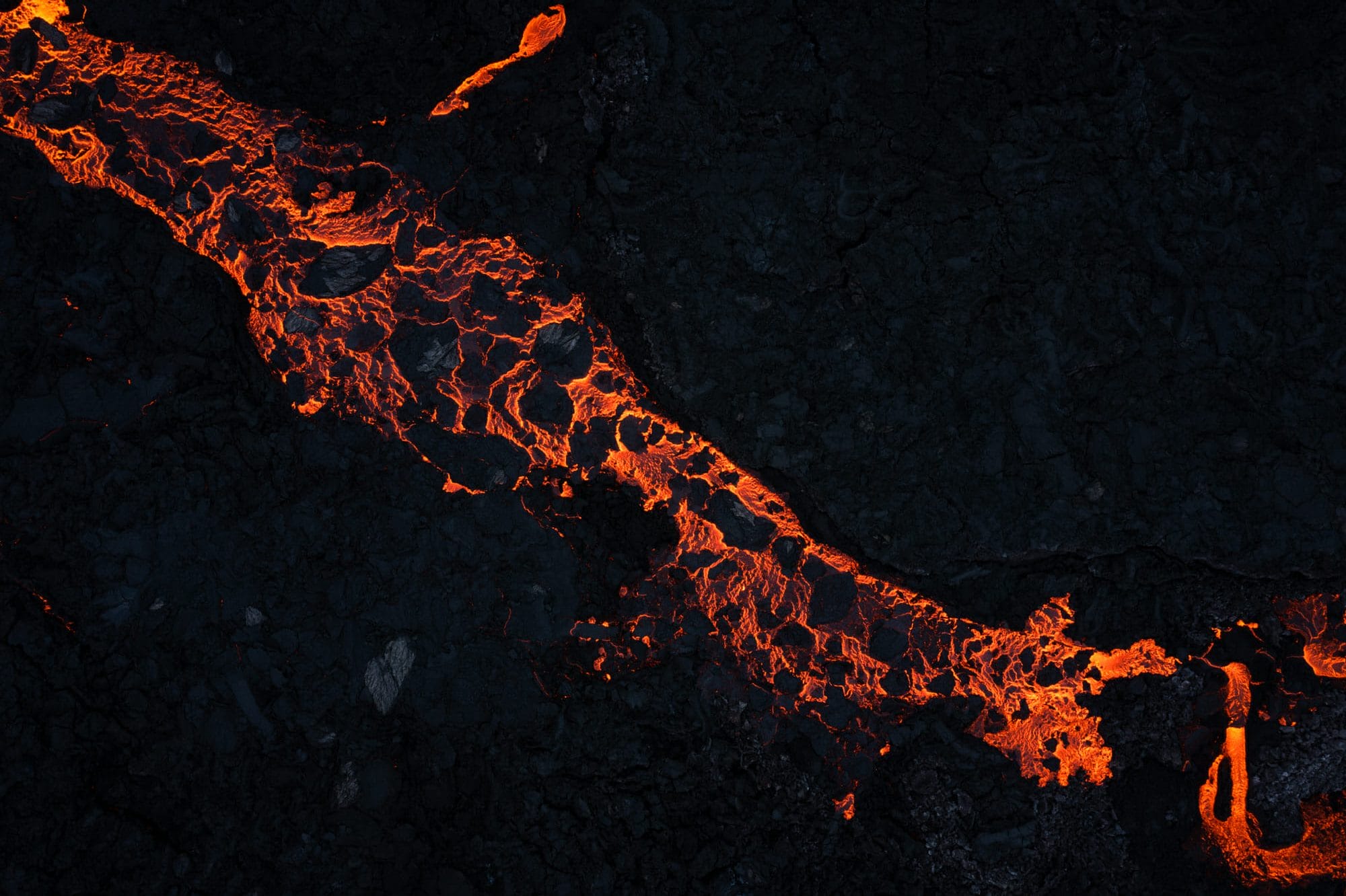 L'éruption du volcan Meradalir en Islande