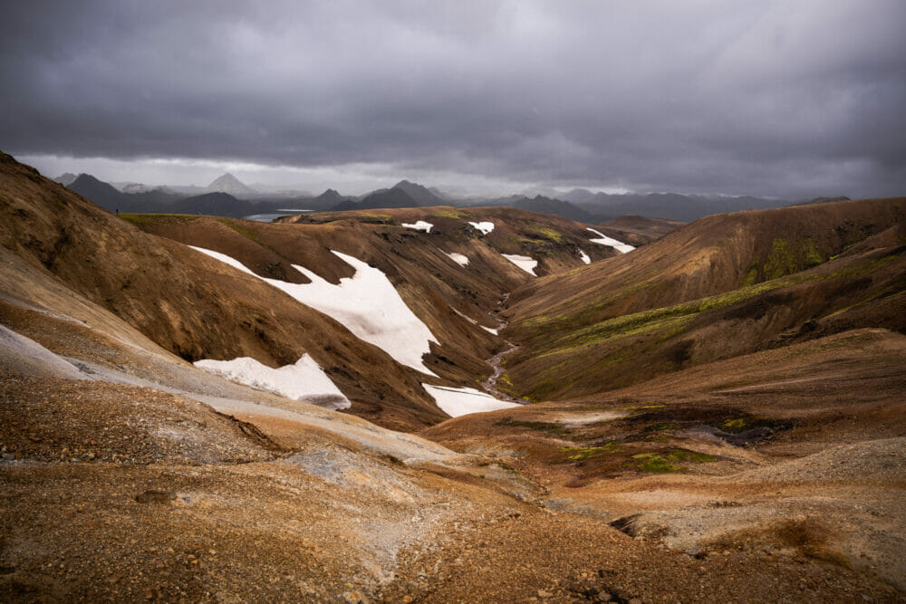 Des montagnes rhyolithiques