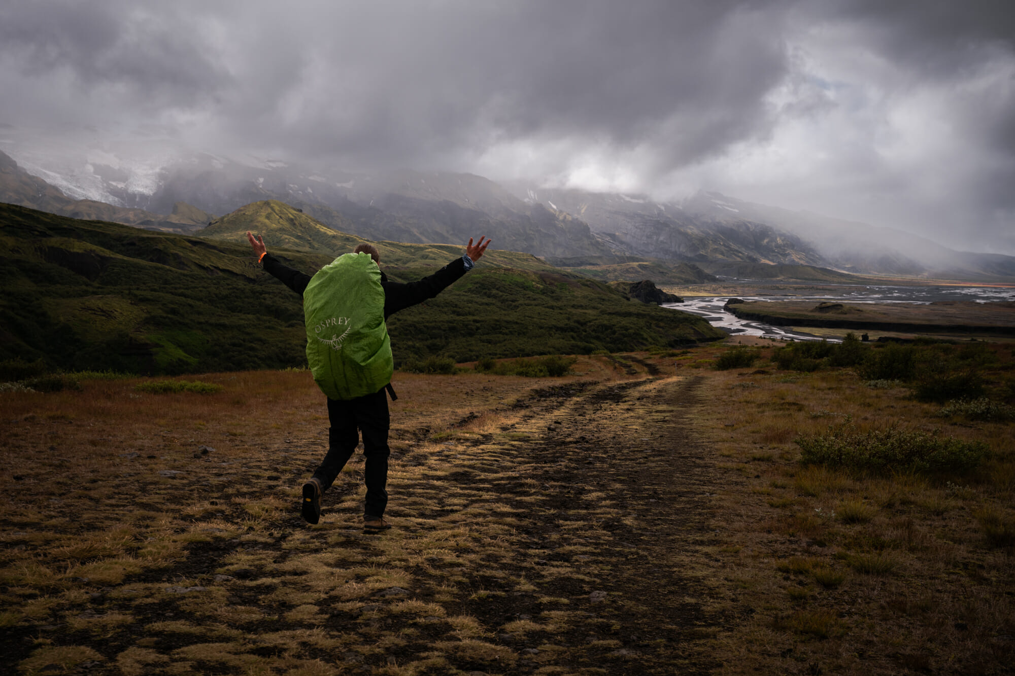 Dernière étape sur le Lauvagevur en Islande