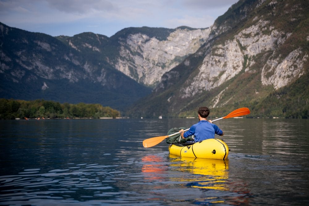 Packraft Trail en Slovénie sur le lac Bohinj