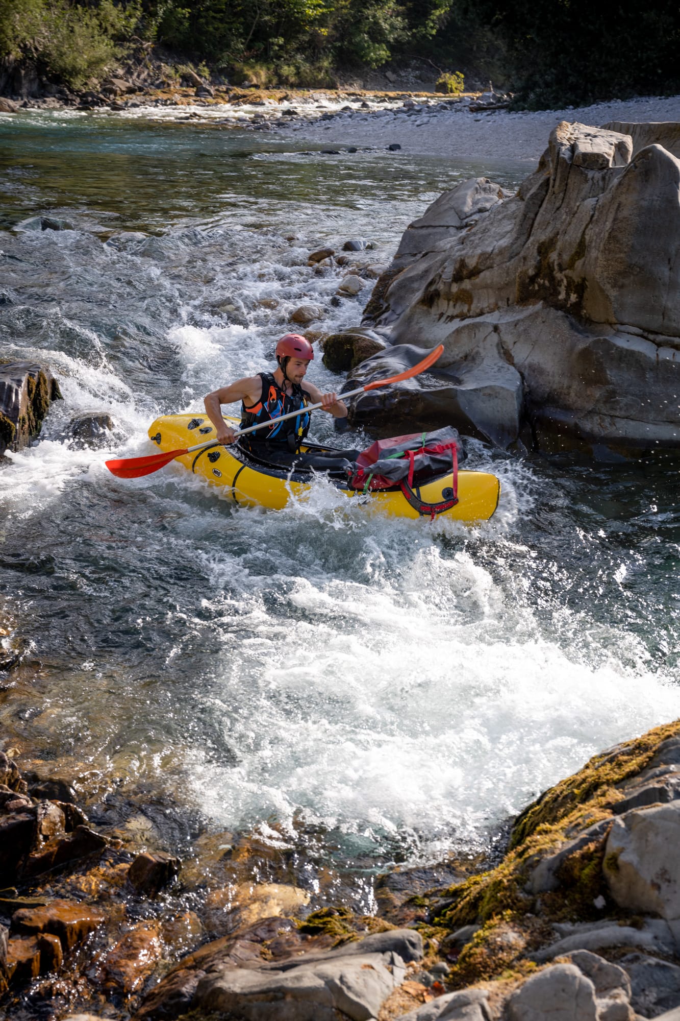 Packraft Trail Slovénie Packraft sur la Soča