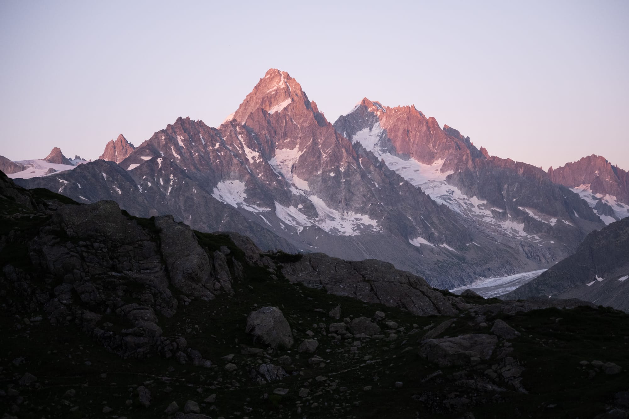 Crépuscule au lac des Chéserys