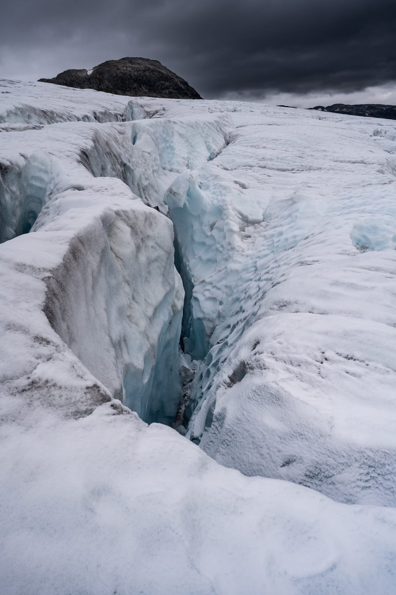 Crevasse sur le glacier de Jostedalsbreen