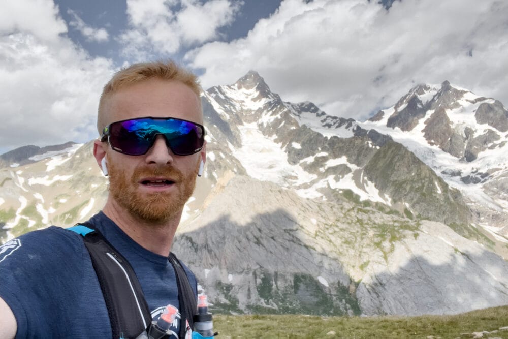 Julien Libert sur le Gran Trail Courmayeur
