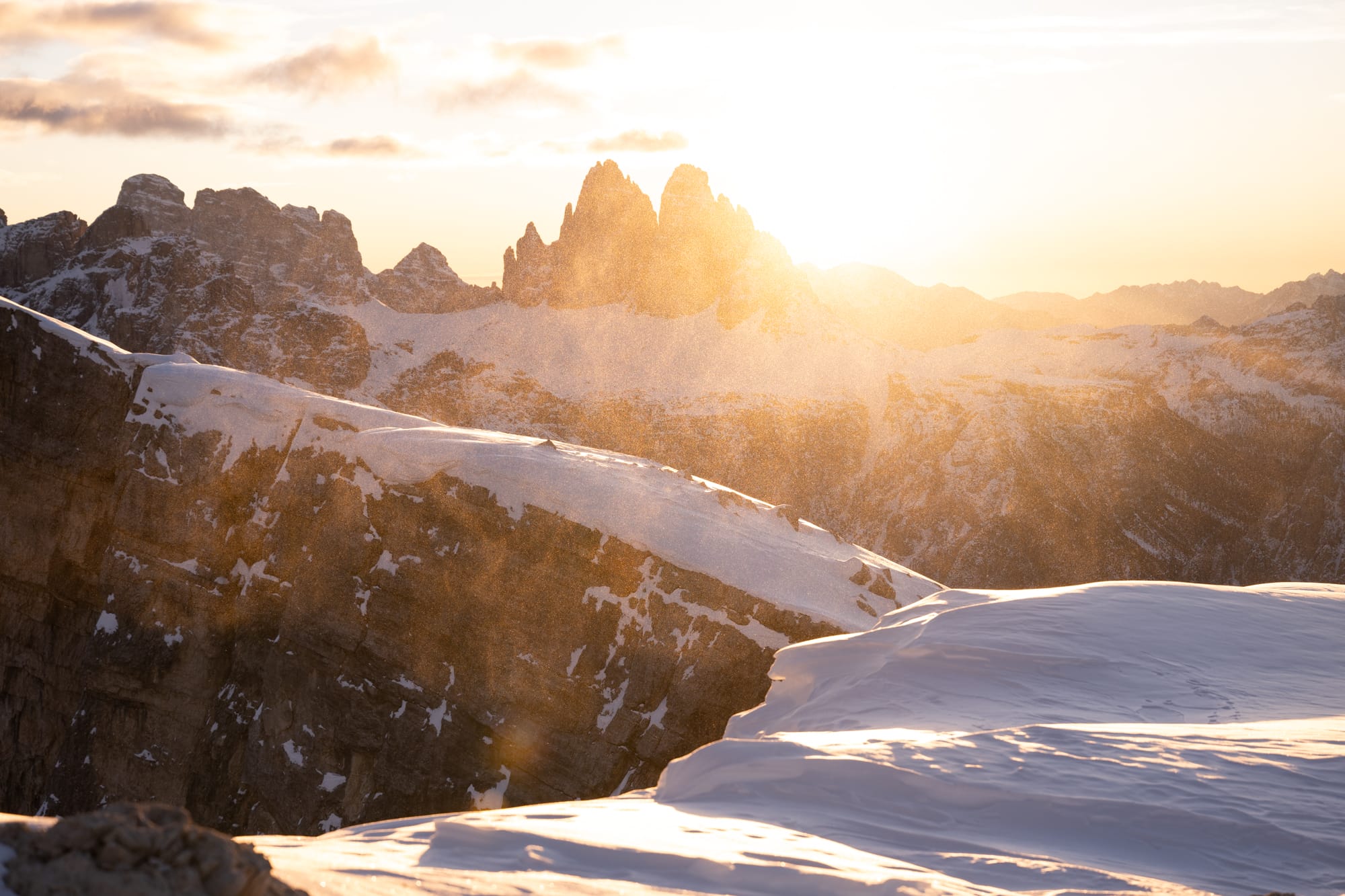 Lever de soleil sur les Tre Cime