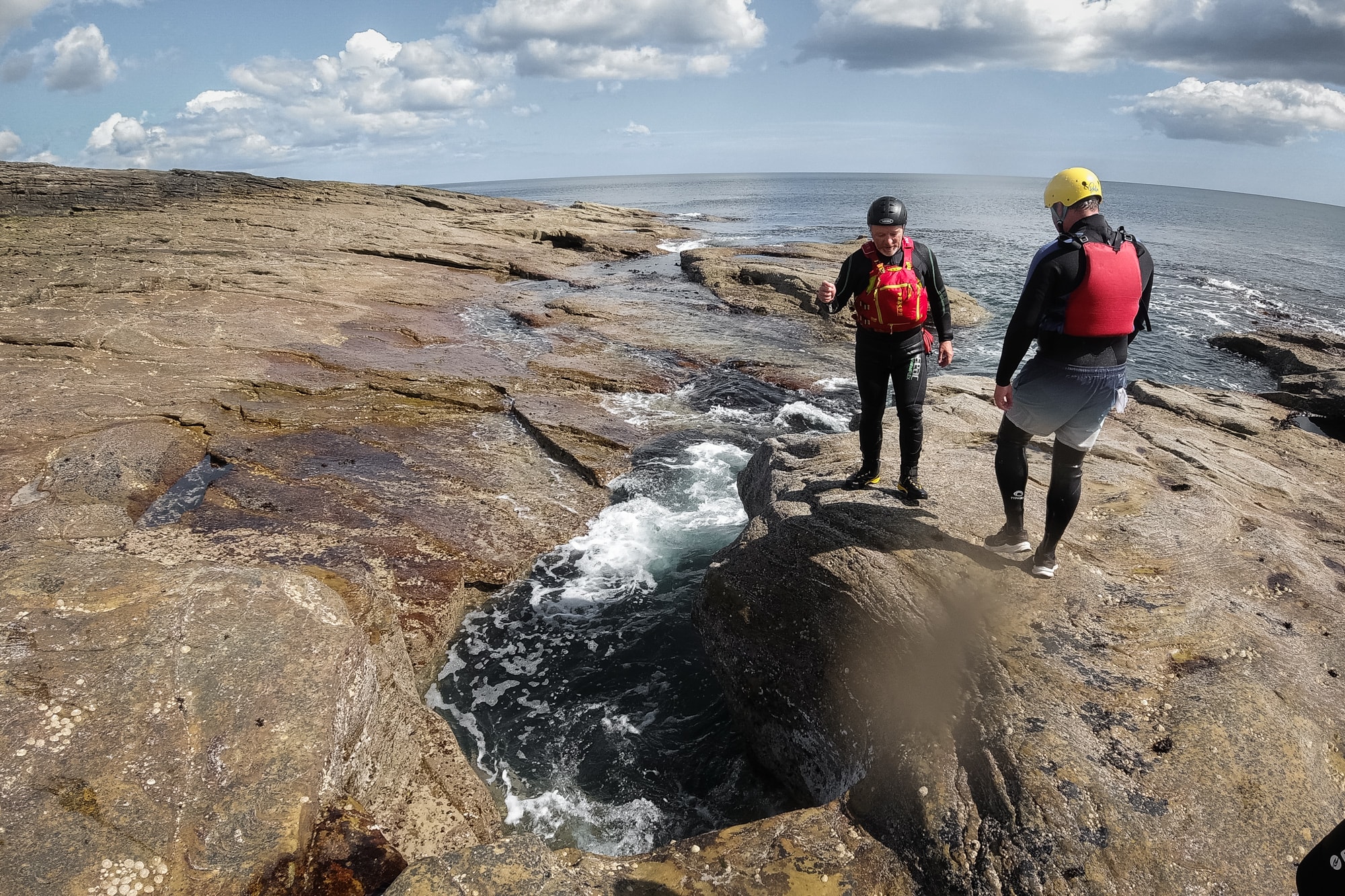Oser l'Angleterre : coasteering dans le Northumberland
