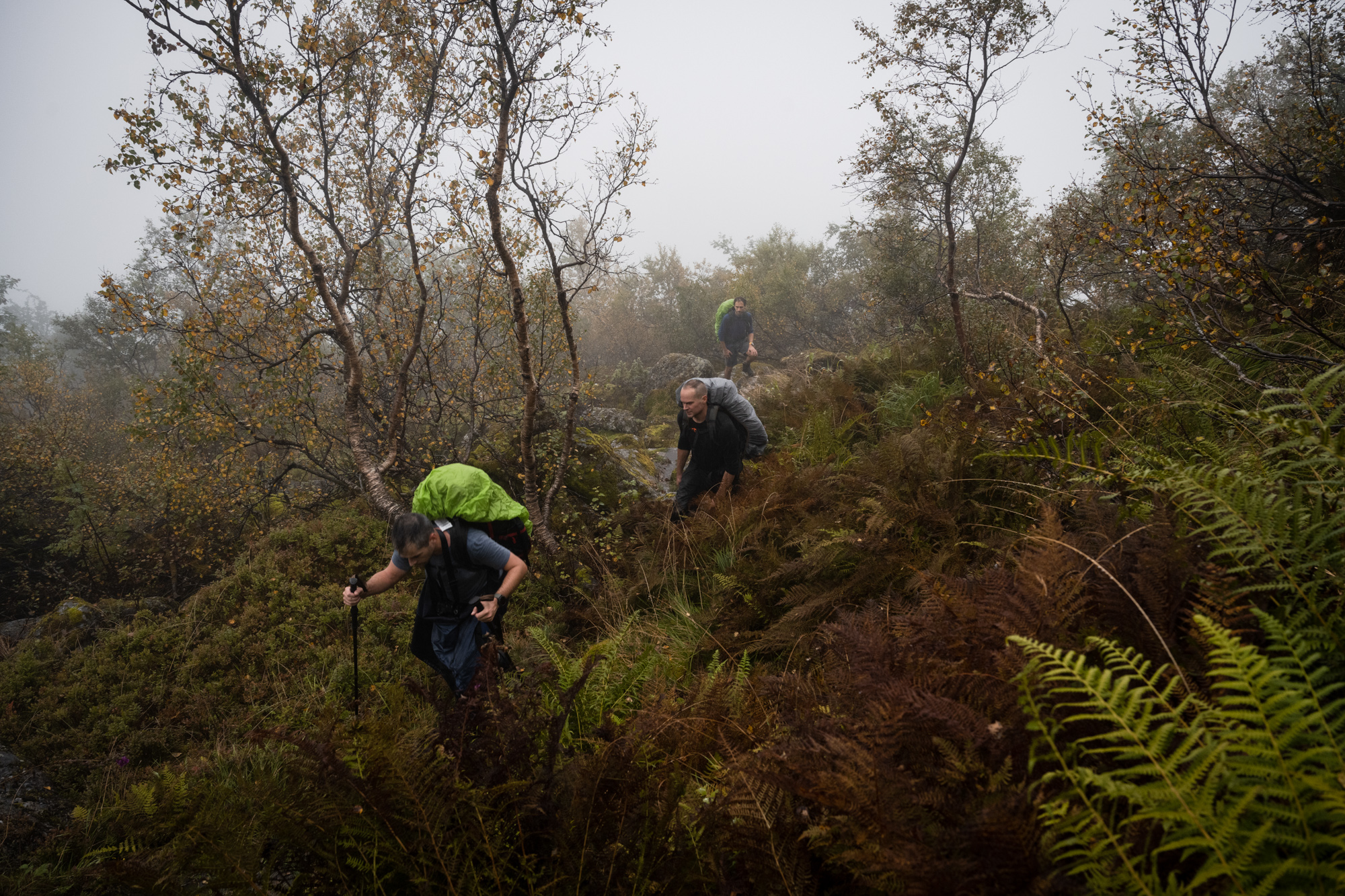 Ascension vers une cabane en Norvège