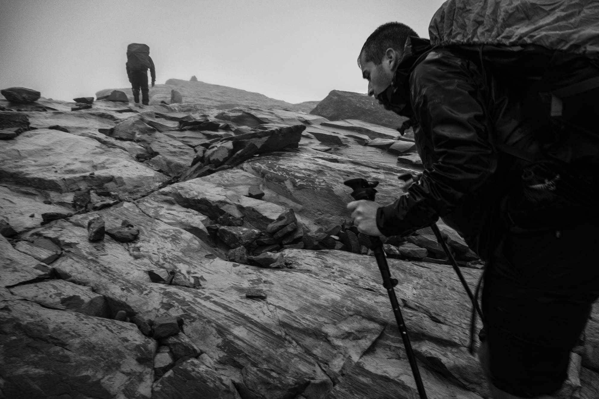 Ascension vers une cabane en Norvège