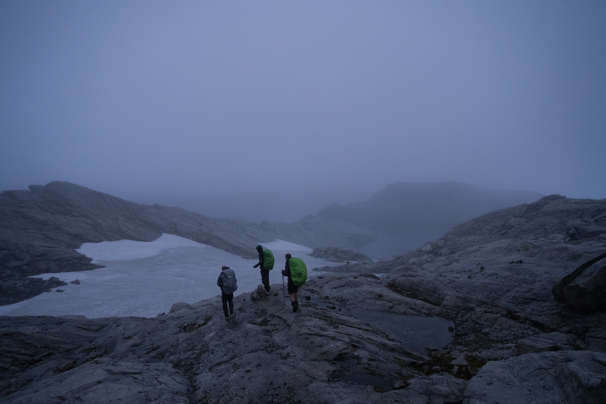 Ascension vers une cabane en Norvège