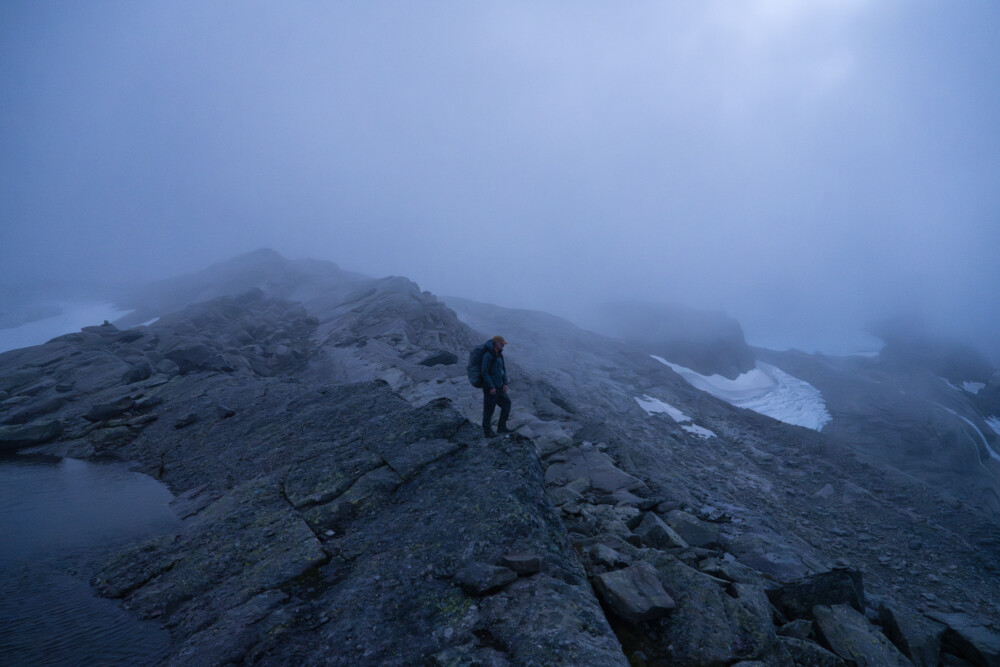 Ascension vers une cabane en Norvège