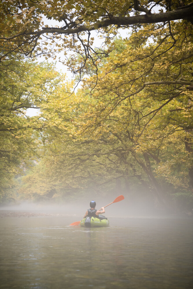 Descente de la Voïdomátis en packraft